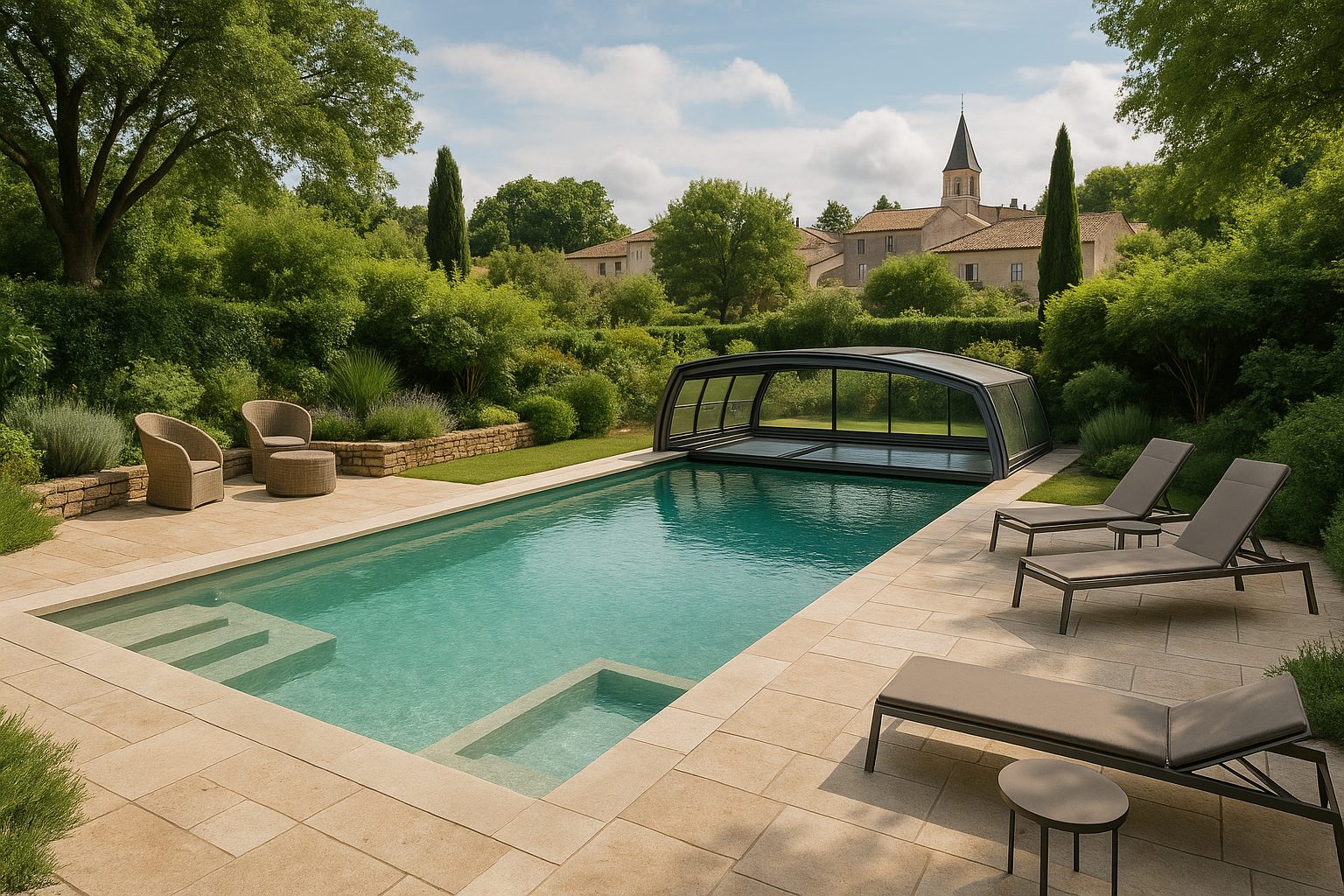 Spa haut de gamme sur terrasse